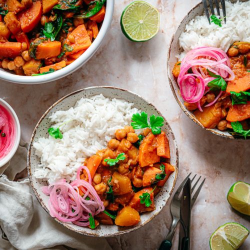 Zoete aardappel curry