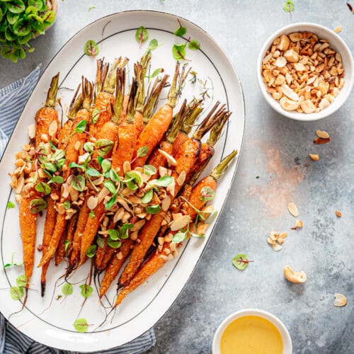 bijgerecht Wortels uit de oven