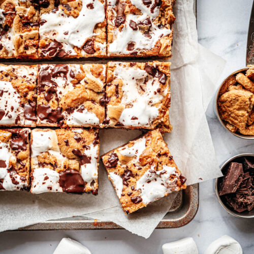 Koekrepen met chocolade en marsmallow