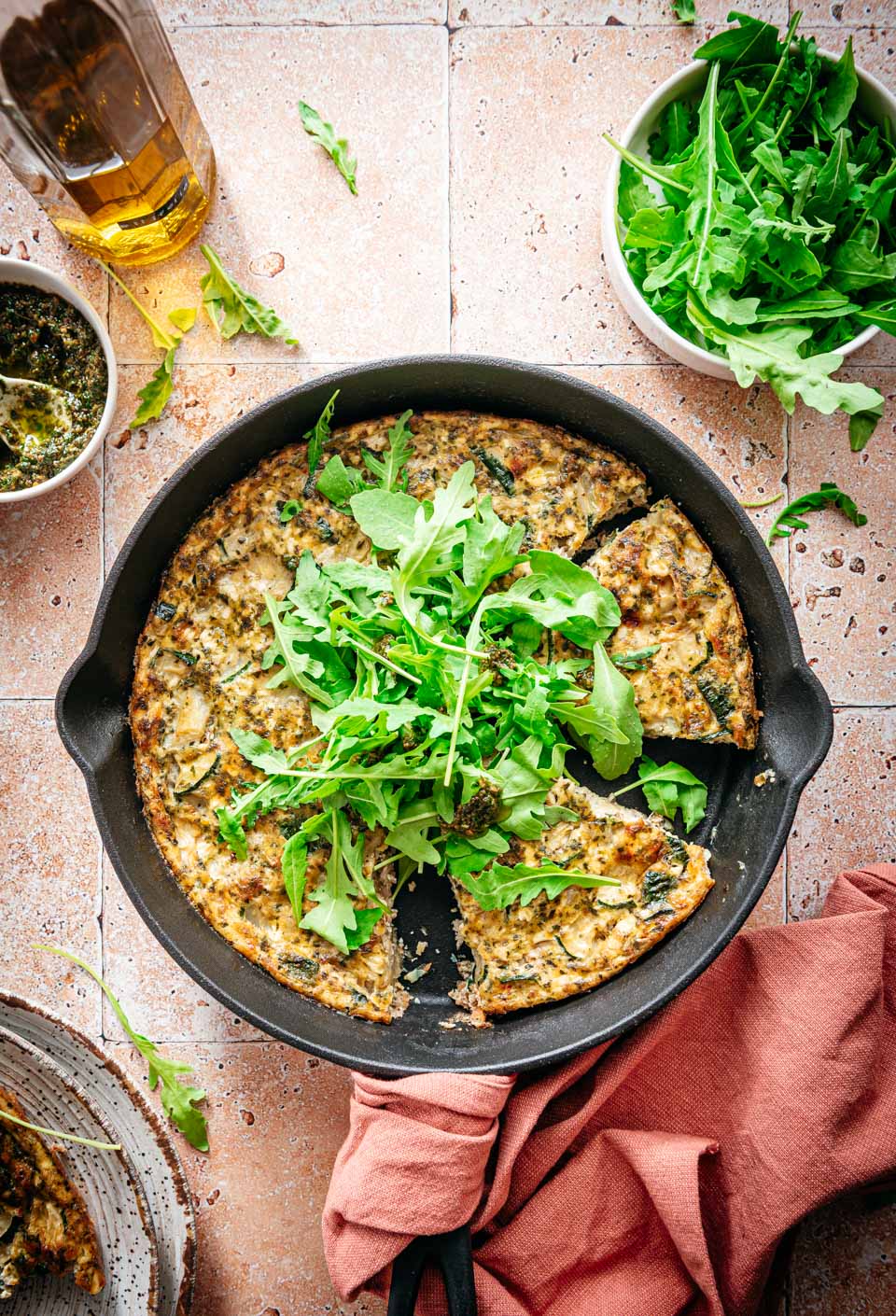 frittata met courgette