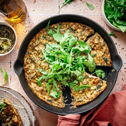 Snelle frittata met courgette
