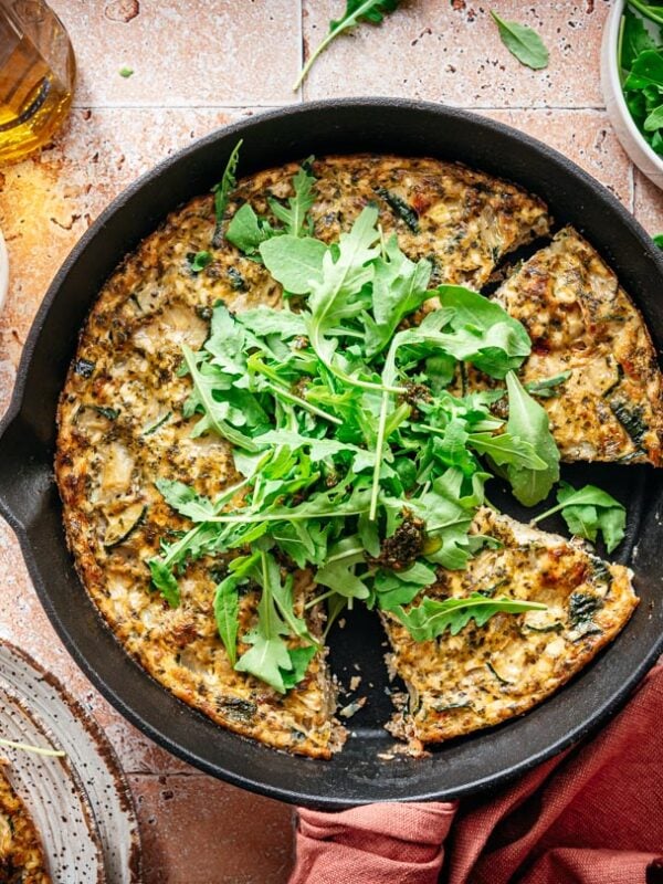 Snelle frittata met courgette