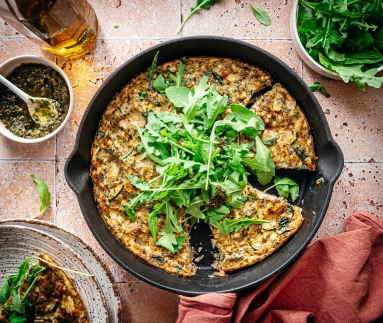 Snelle frittata met courgette