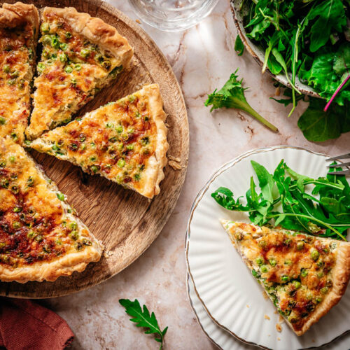 quiche met doperwten