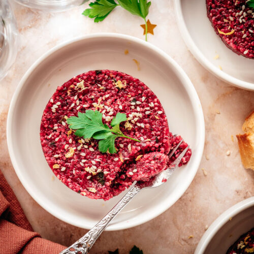 Vegan steak tartarte