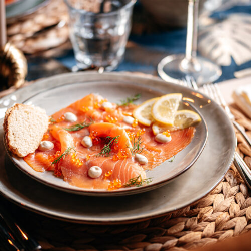 Zalm carpaccio
