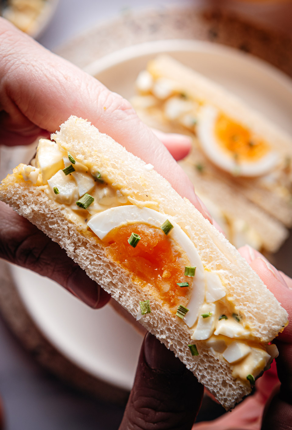 Egg sando sandwich