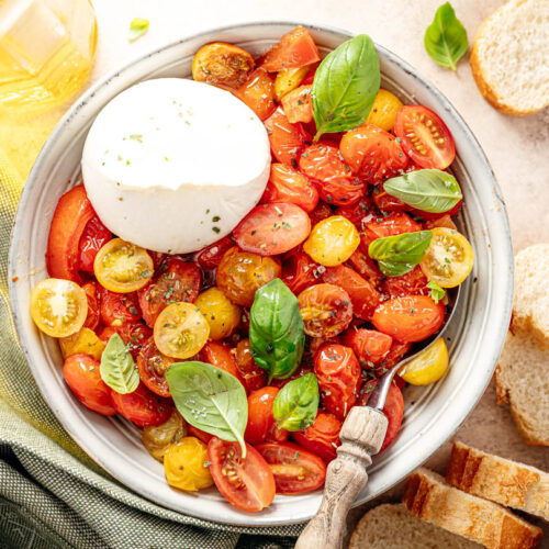Burrata caprese recept