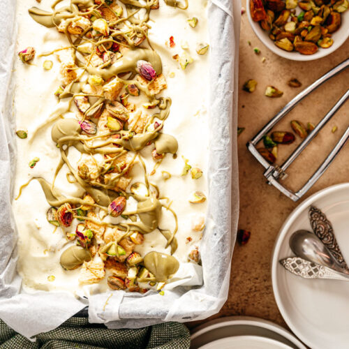 Pistache tiramisu ijs