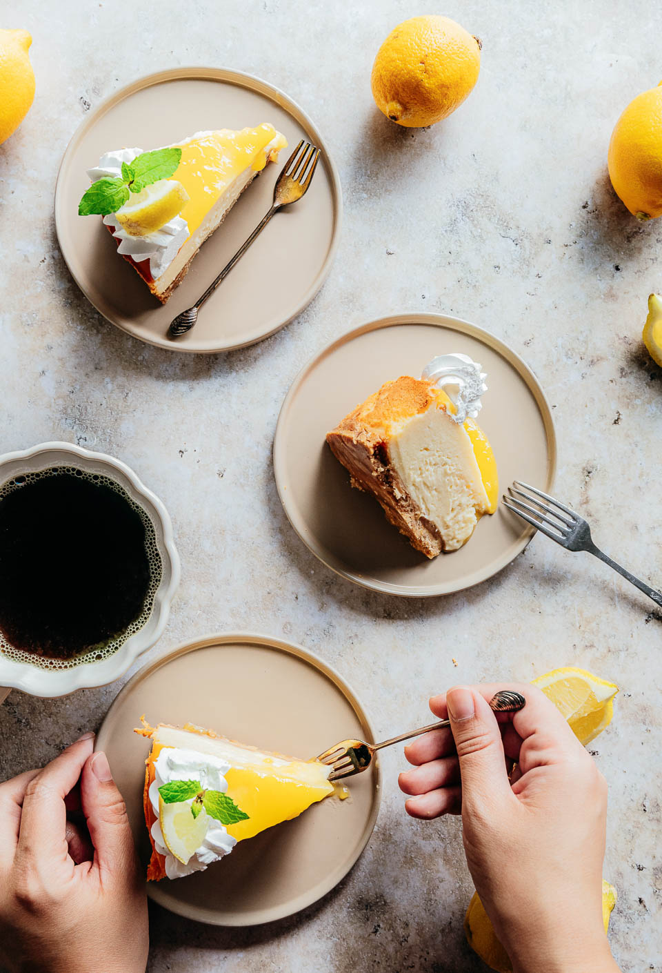 Cheesecake met lemon curd