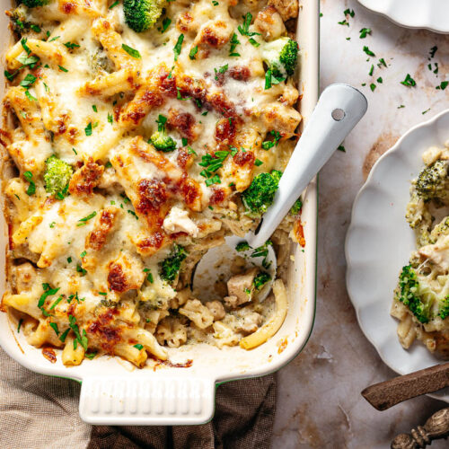 Pasta ovenschotel met kip makkelijke ovenschotels