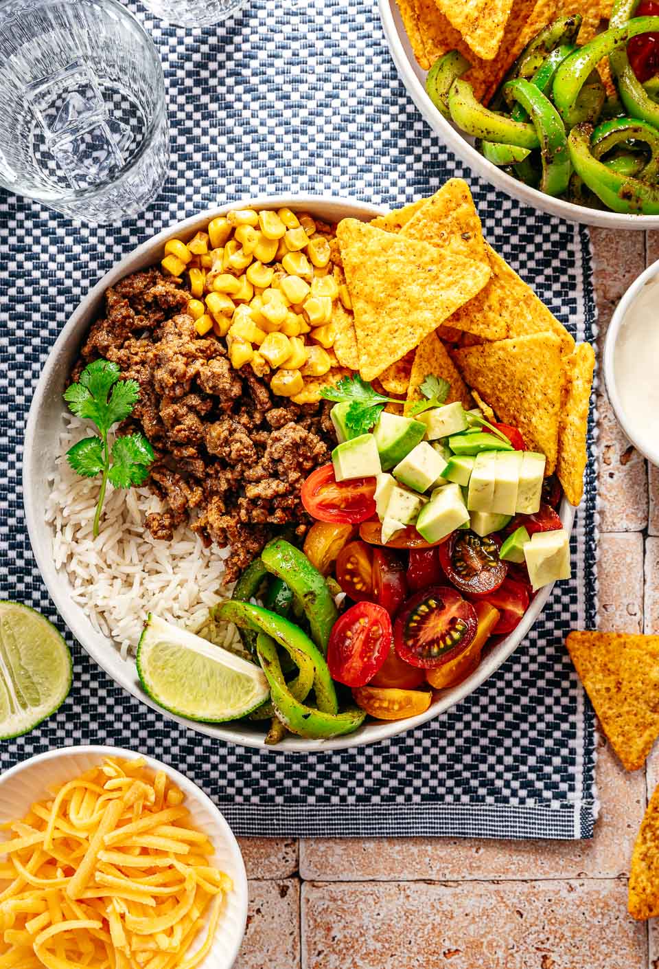 Taco bowl met gehakt