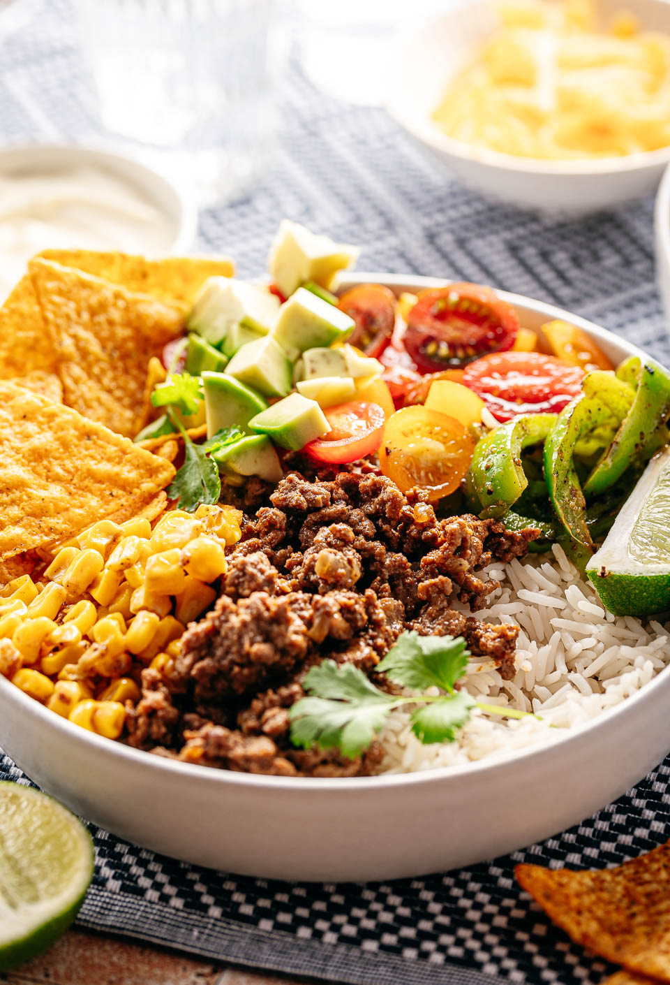 Tex Mex bowl met gehakt