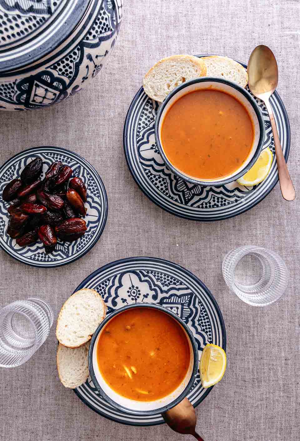 Marokkaanse harira soep