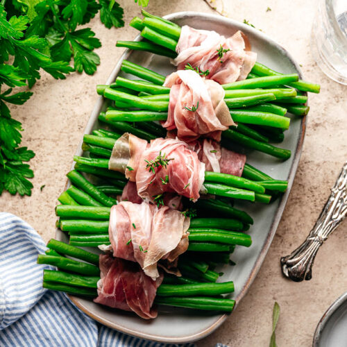 Haricots verts met spek