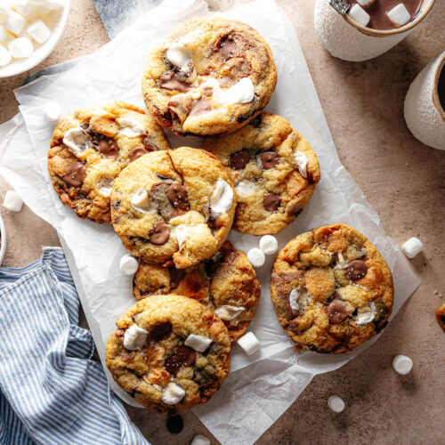 Marshmallow chocolate chip cookies
