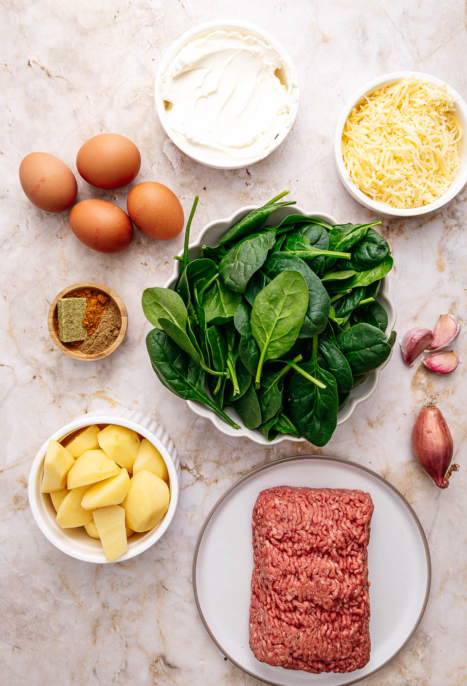 Spinazie ovenschotel ingredienten