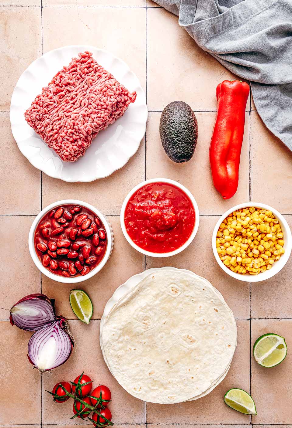 Ingredienten Mexicaanse ovenschotel