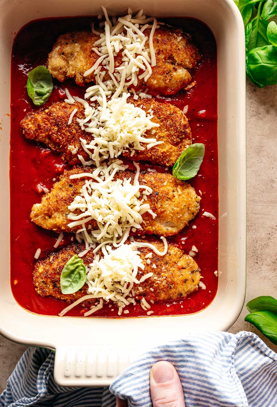 Kip Parmezaan uit de oven