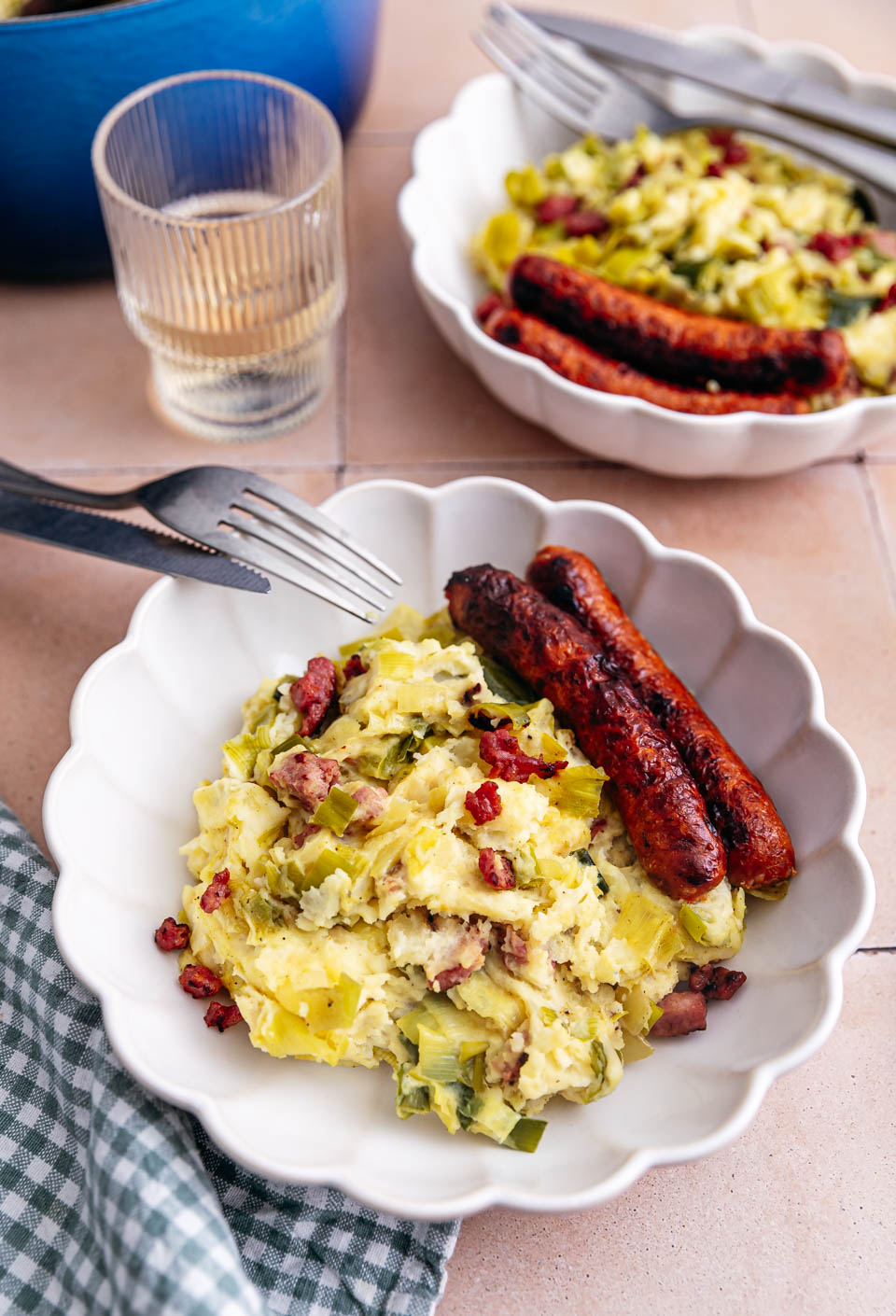 Preistamppot met spekjes