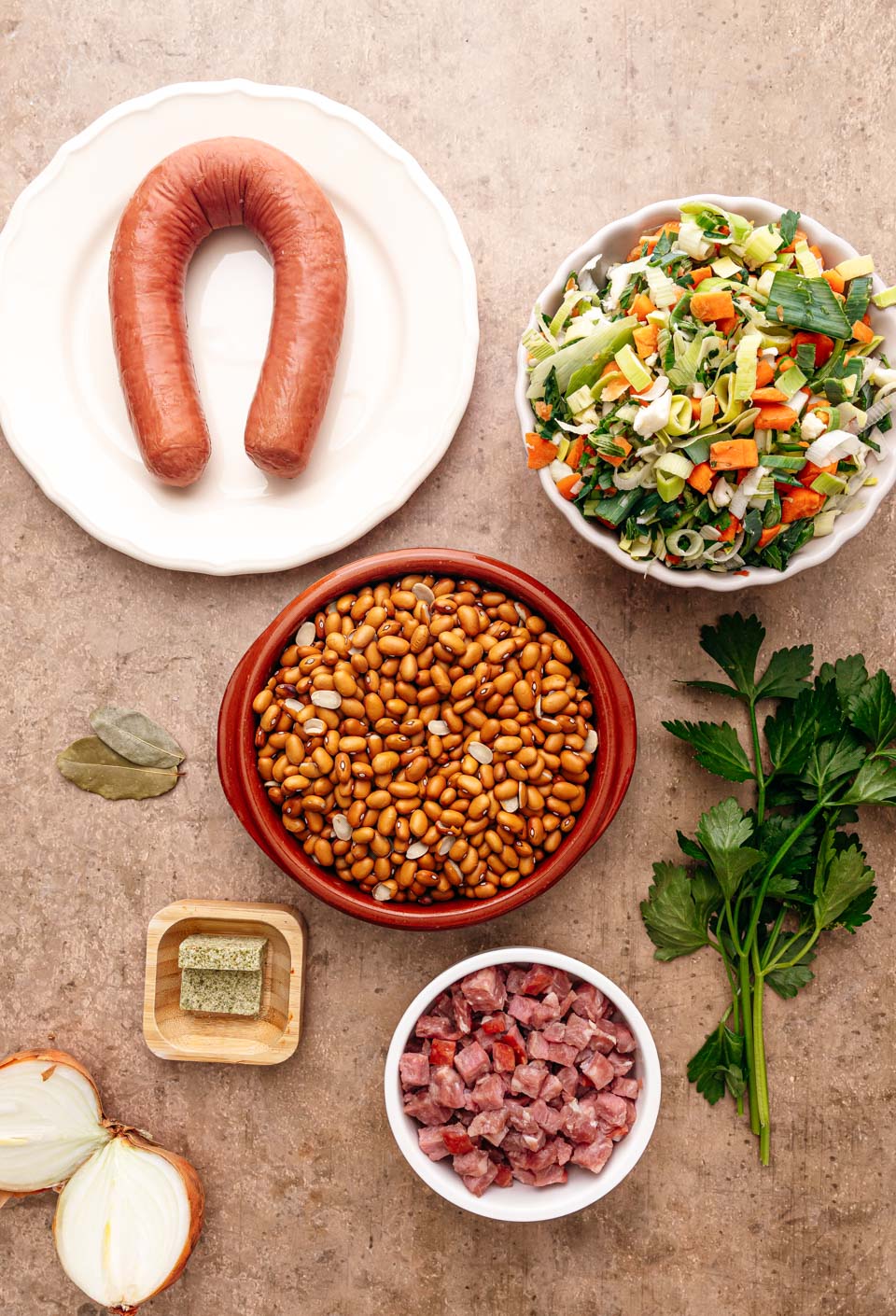 Bruine bonensoep ingredienten