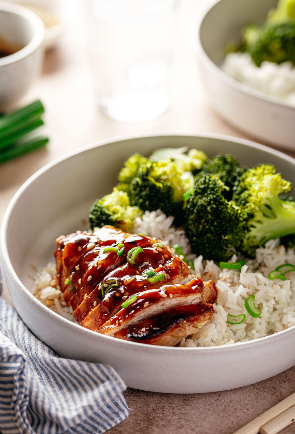 Kip met teriyakisaus uit de oven