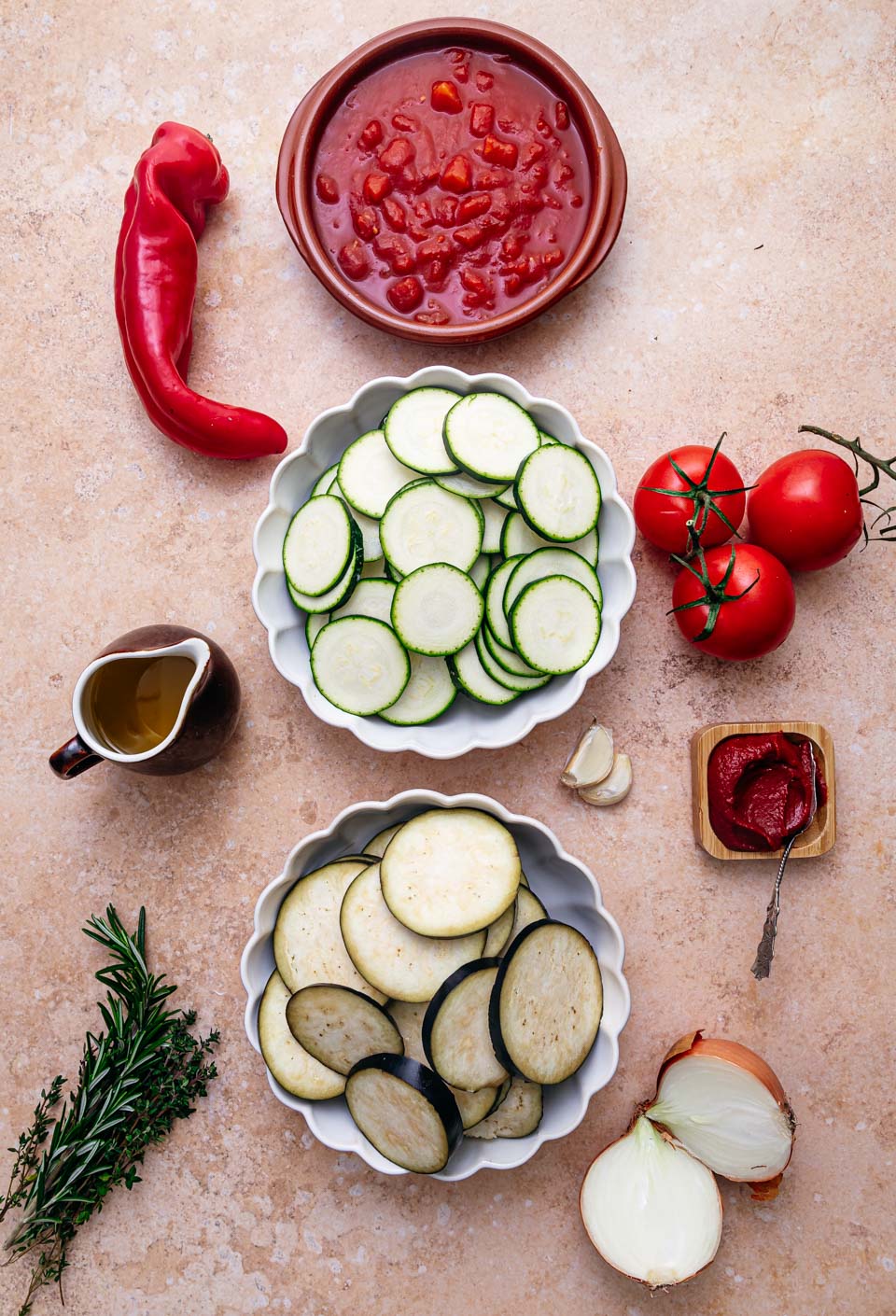 Ratatouille ingredienten