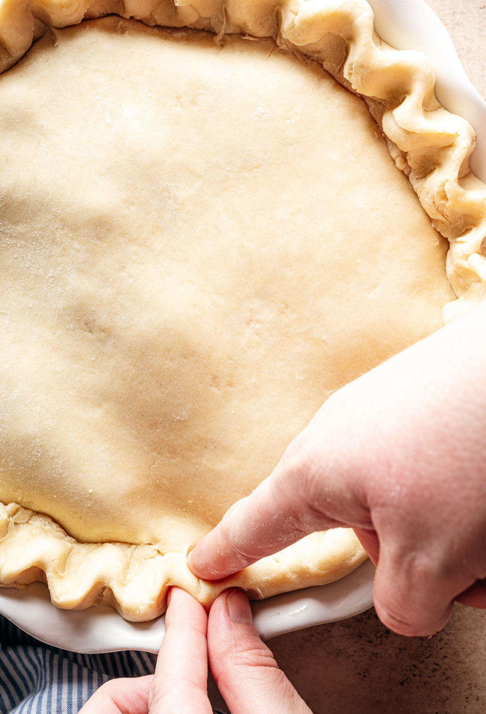 Amerikaanse appeltaart deegrand vormen