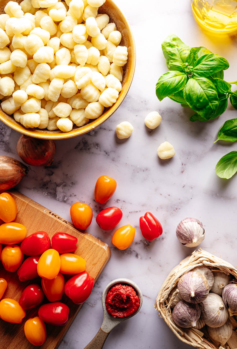 Romige gnocchi ingredienten