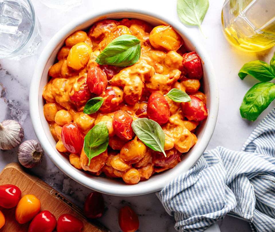 Romige gnocchi met tomaat