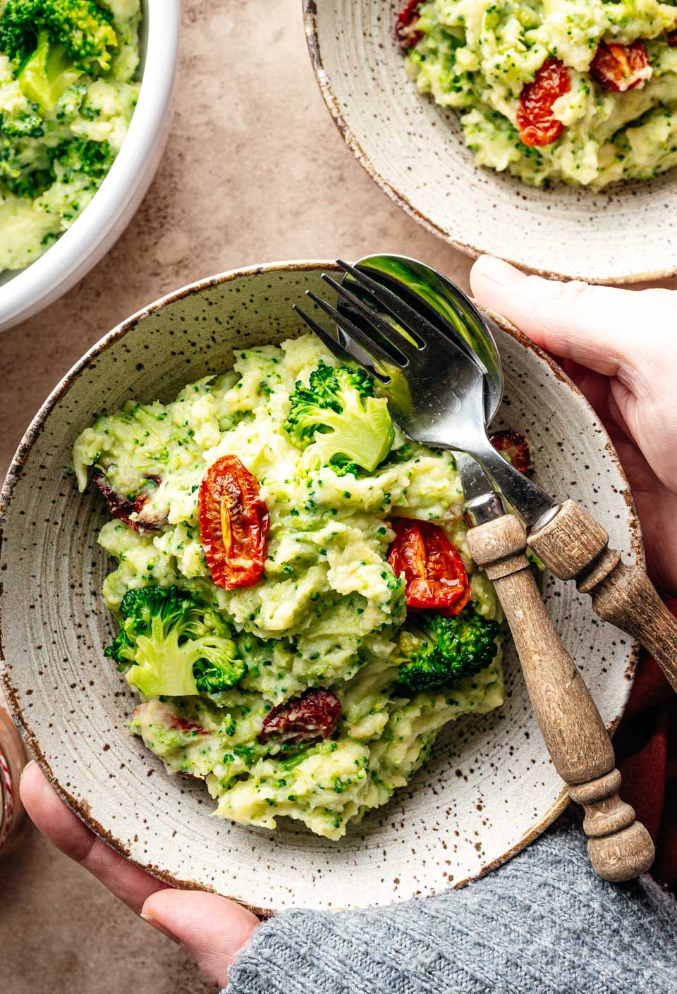 Vegetarische stamppot met broccoli