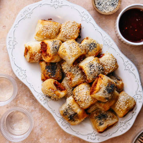 bladerdeeg hapjes met gehakt