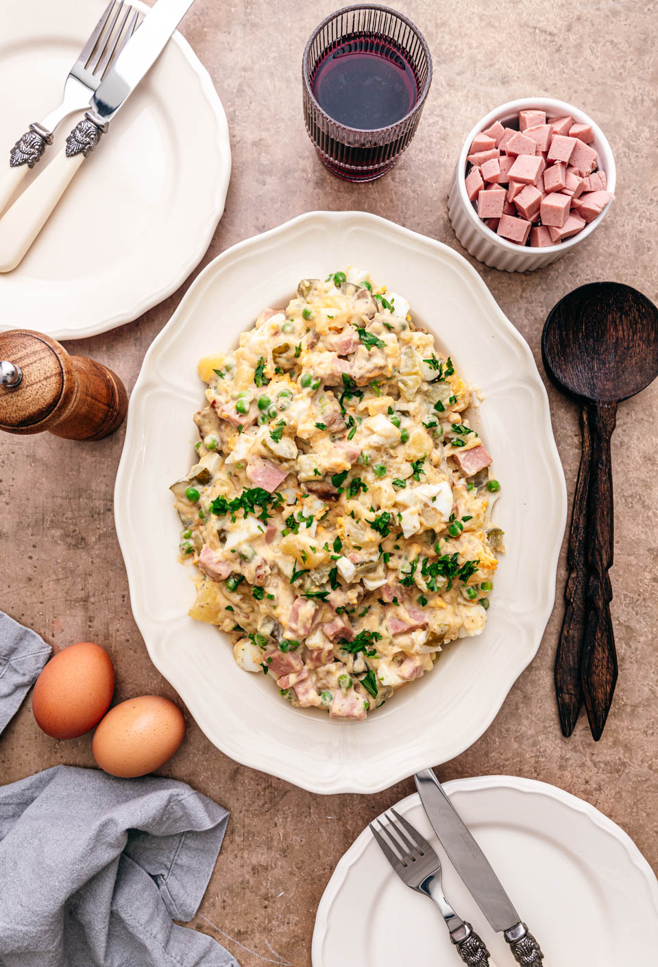 huzarensalade met rundvlees