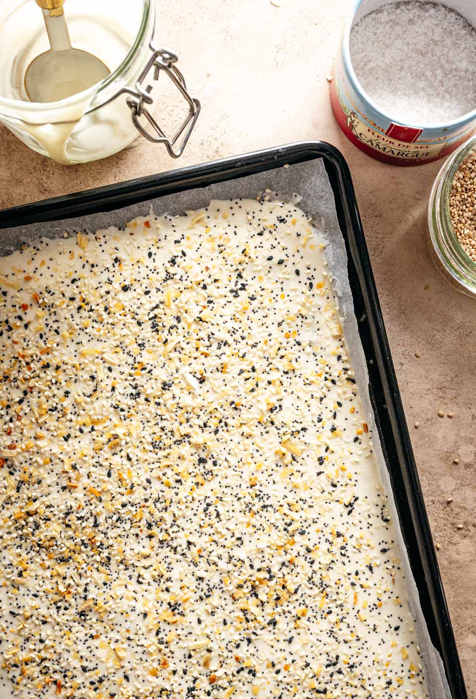 Zuurdesem overschot crackers