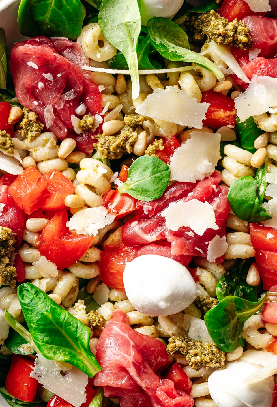 Carpaccio-pastasalade