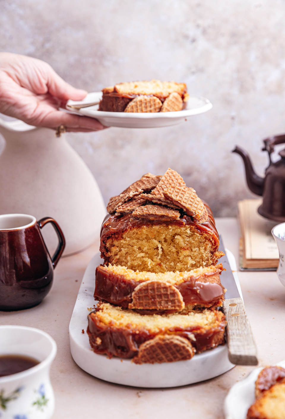 Stroopwafelcake recept