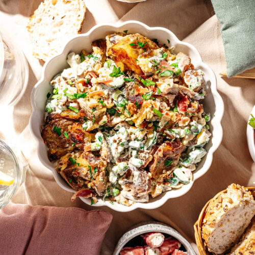 Krokante aardappelsalade recept