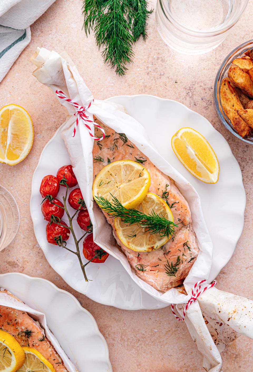 Zalm van de bbq met citroen