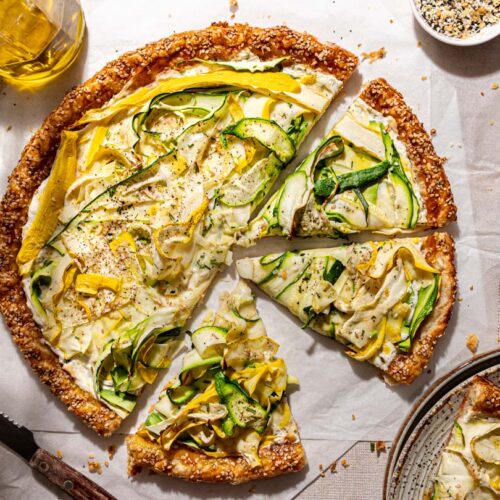 Courgette plaattaart