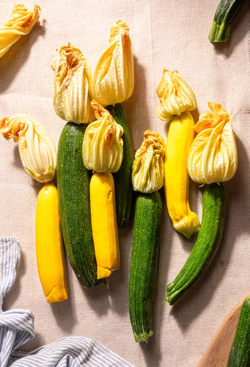 Courgettes uit mijn moestuin