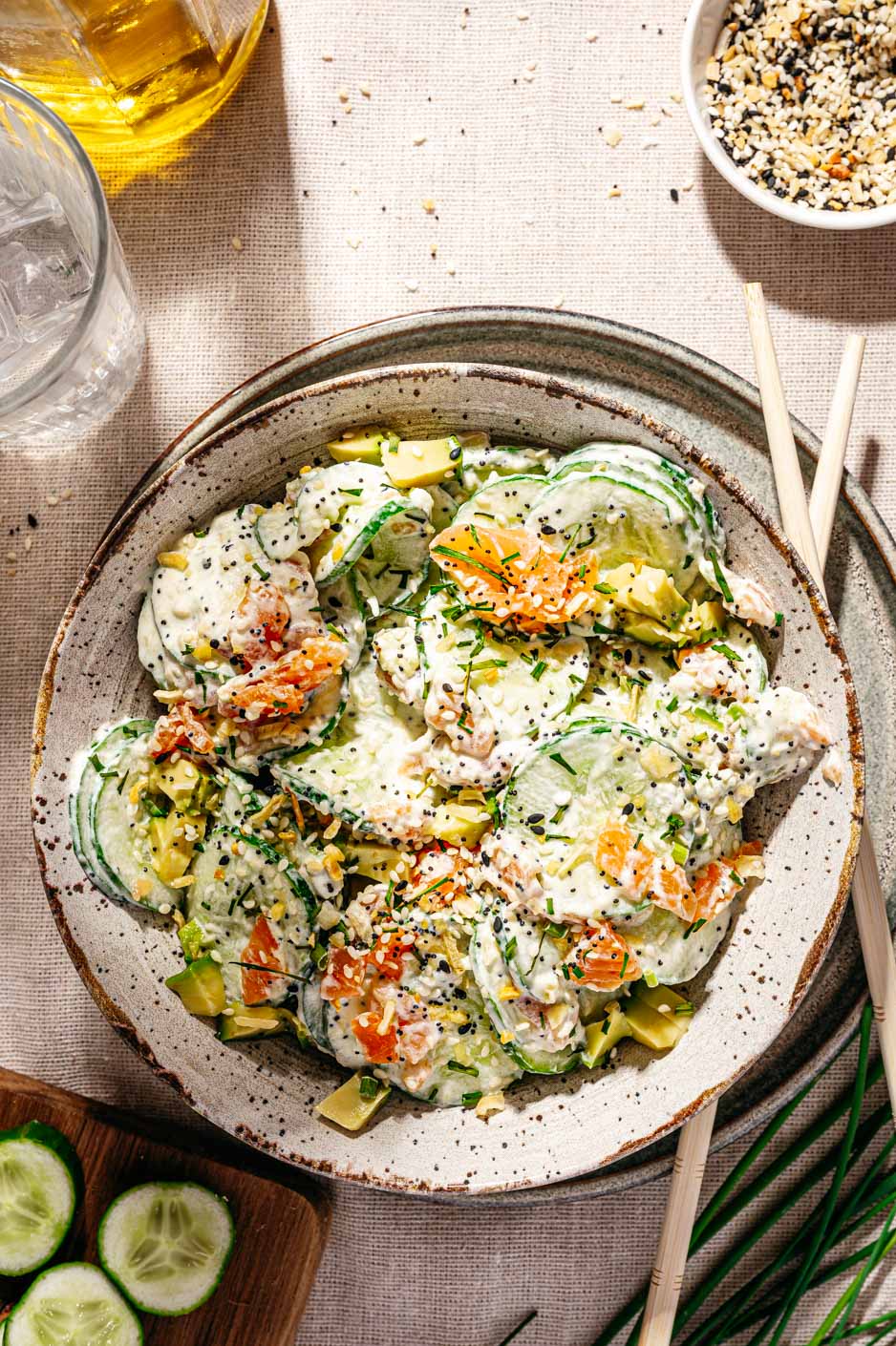 Zalm komkommersalade tiktok