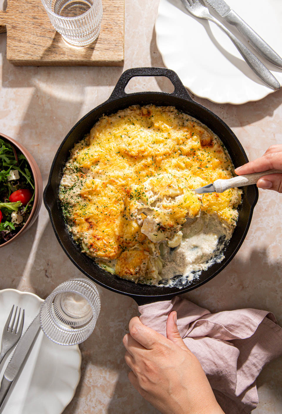 Aardappelgratin recept