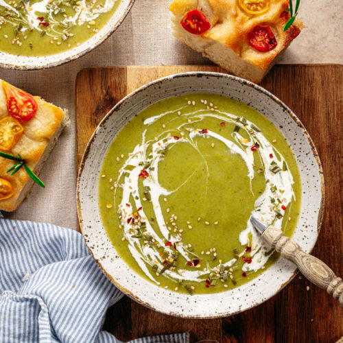 Broccoli courgette soep