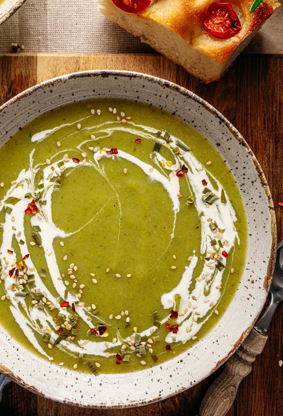 Courgette broccoli soep