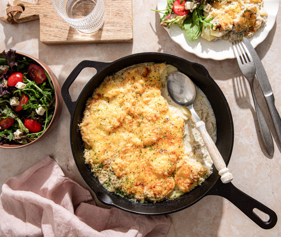 Klassieke aardappelgratin