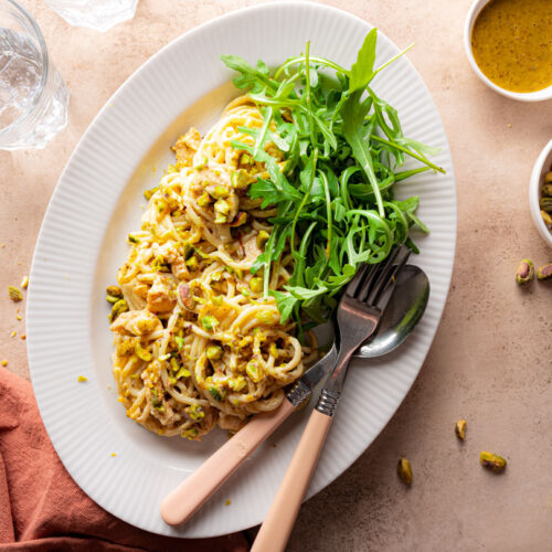 Pistache pasta pesto