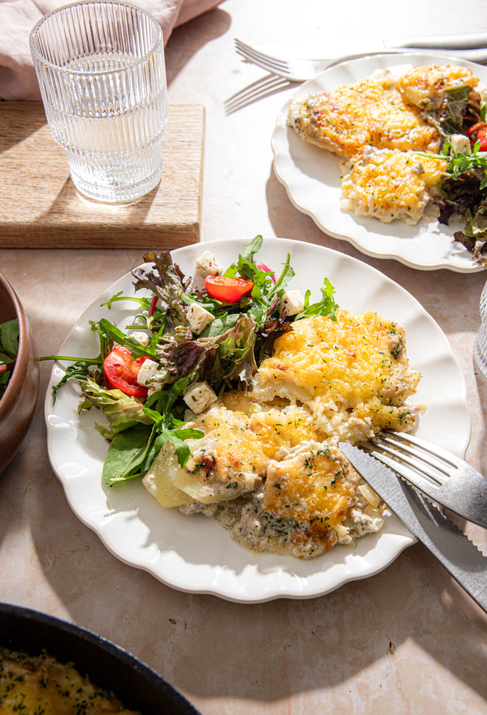 Traditionele aardappelgratin