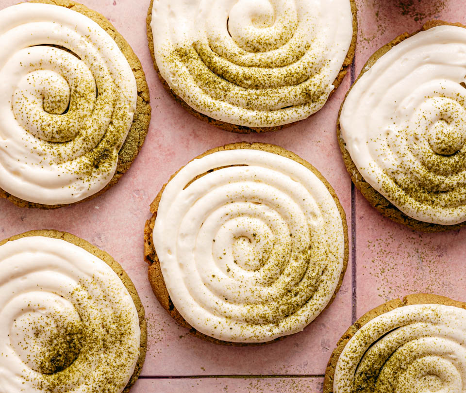 Matcha latte cookies