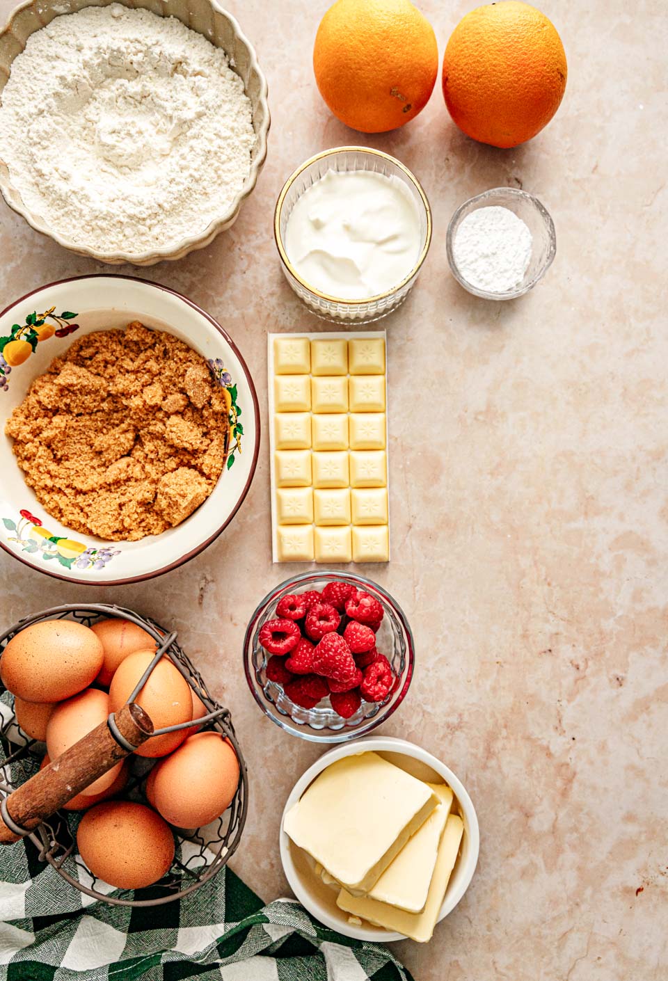 Ingredienten kersttaart