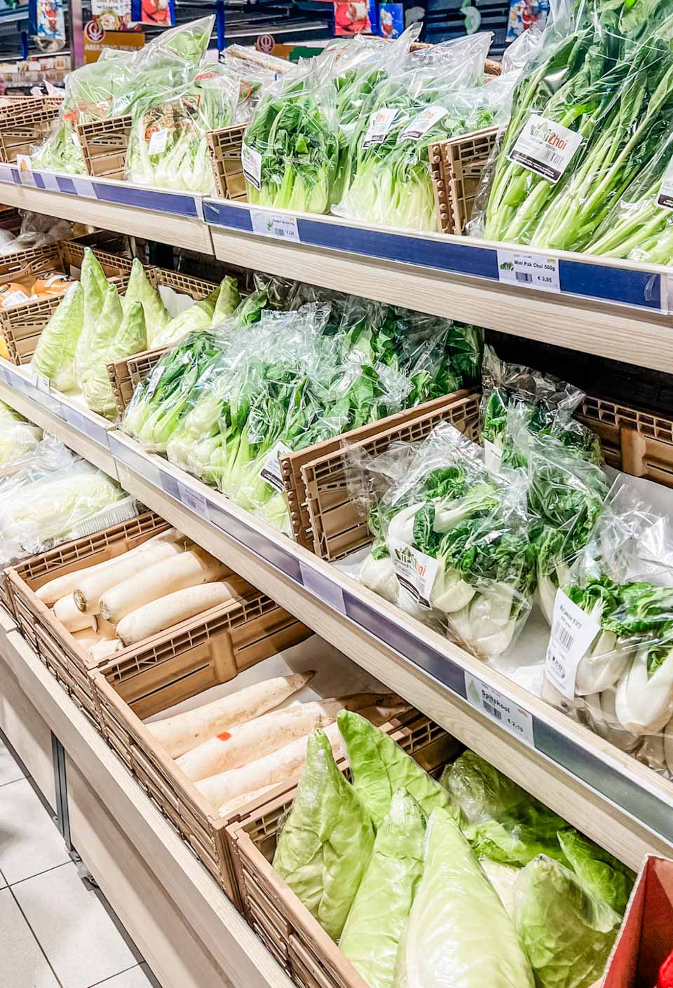 Groenten afdeling toko